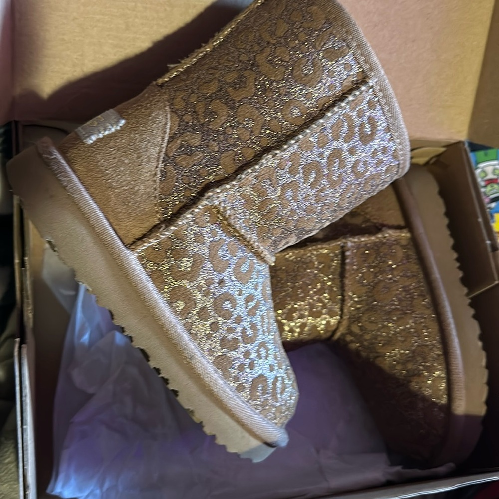 Toddler Uggs Glitter Leopard